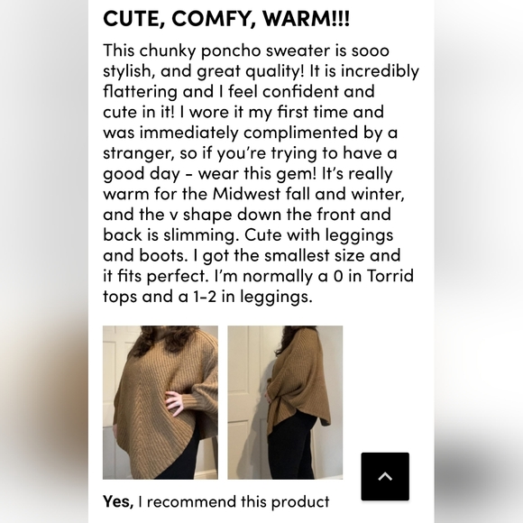 NWT Torrid Chunky Ribbed Ponch Sweater, Sz 3/4 - Picture 10 of 10